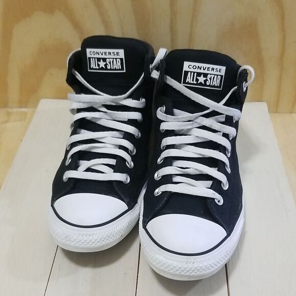 Converse All Star Black High-Top Sneakers Mens size 12 - Picture 6 of 8